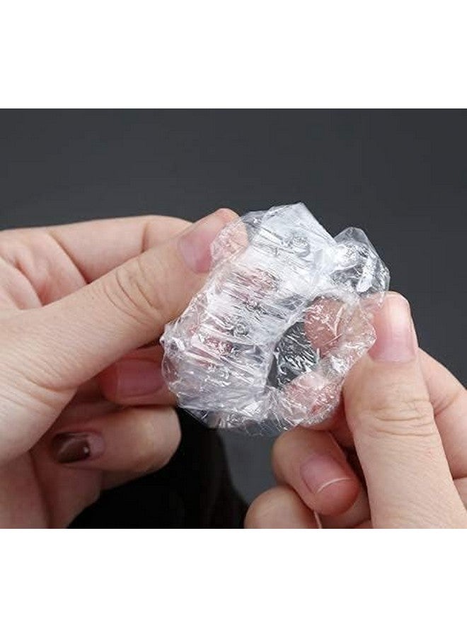 HUBTURE Clear Waterproof Ear Protectors - 100-Pack Disposable Ear Covers for Hair Dye, Shower, Hair Treatments, and Care - Durable PE Material, Universal Fit, Lightweight and Portable - Image 4