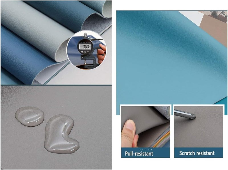 Faux Leather Sheets，Faux Leather Material， Upholstery Leather Cloth Upholstery Fabric Material(1.38x2m) - Image 5