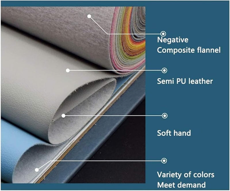 Faux Leather Sheets，Faux Leather Material， Upholstery Leather Cloth Upholstery Fabric Material(1.38x2m) - Image 3