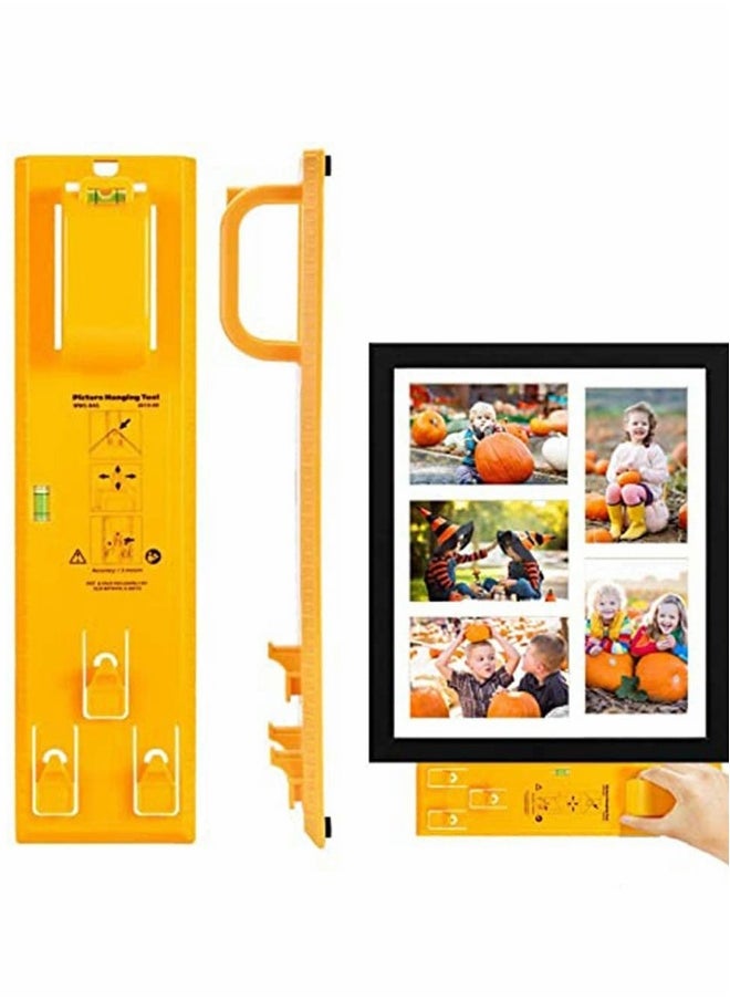 Photo Hanging Kit Picture Hanging Tool, With Photo Hanging Wire, Hooks, Nails, Hanging Picture Frame And Portable Picture Frame Level Used To Mark The Position
