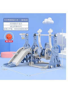 RBWTOYS RBWTOYS- 3 in 1 Swing and slide for Kids indoor Toddler Climber and Swing Set with Basketball Hoops  - Image 2