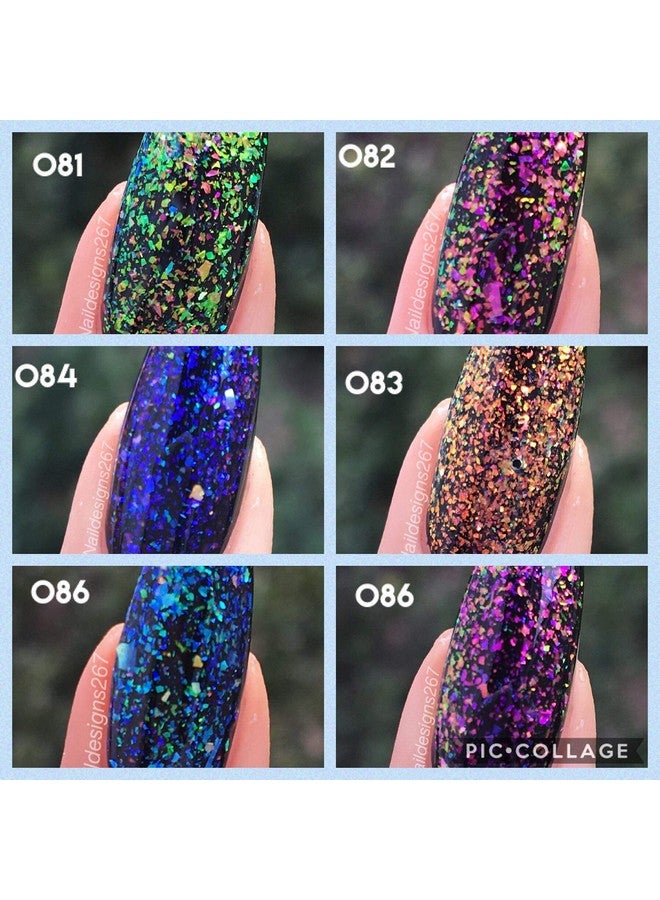 آيميلي مجموعة طلاء أظافر جل لامع شفاف من مجموعة Galaxy Paranoid من AIMEILI، مجموعة هدايا عيد الميلاد مكونة من 6 قطع × 10 مل - مجموعة مكونة من 18 قطعة - Image 4