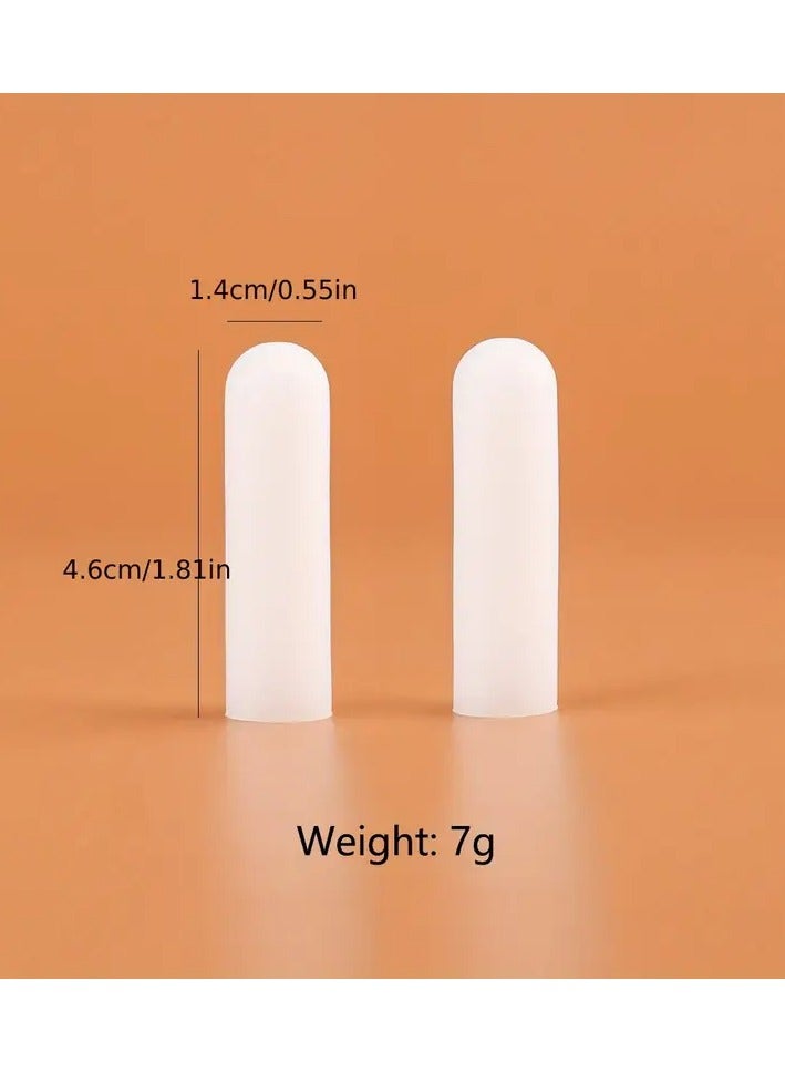 يوكانبي 10 قطع من واقي الأصابع، غطاء أطراف الأصابع من السيليكون سهل الارتداء والإزالة، قابل للقص، لحماية الأصابع الجافة والمتشققة - Image 2