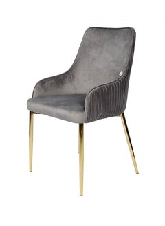 LANNYHOME Jeffcoco Furniture Modern Minimalist Luxury Stainless Steel Dining Chair with Velvet Upholstery - Elegant and Comfortable  - Image 1