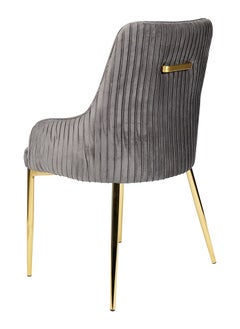 LANNYHOME Jeffcoco Furniture Modern Minimalist Luxury Stainless Steel Dining Chair with Velvet Upholstery - Elegant and Comfortable  - Image 3