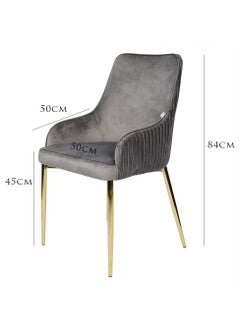 LANNYHOME Jeffcoco Furniture Modern Minimalist Luxury Stainless Steel Dining Chair with Velvet Upholstery - Elegant and Comfortable  - Image 5