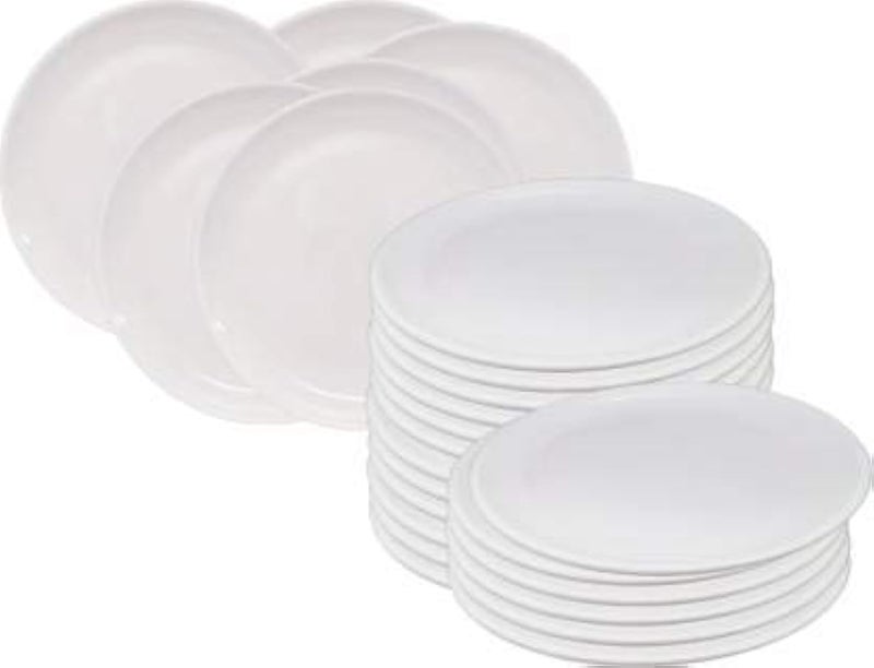 URMILA PLASTIC® Round Plate 7 Inche Quarter Plate (Set of 24) - Image 1