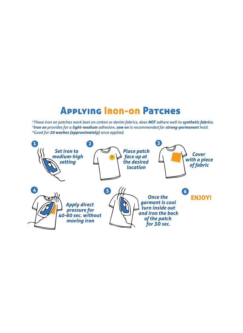Generic - 40 Pack Cute Girls Iron-On Patches Embroidery - Image 1