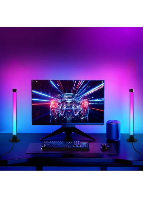 RGB Smart LED Light Bars, Gaming Lights, Sync to PC Screen & Music, Ambient Lighting with Over 44 Scene Modes, Voice Control, LED Backlight for Gaming Setup, PC, TV, Room Decoration