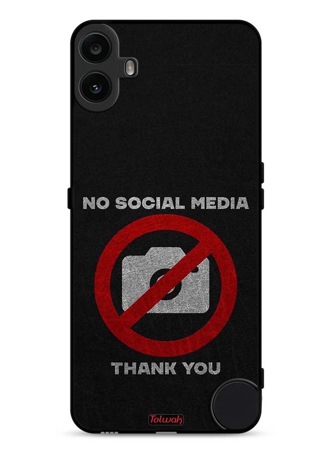 Tolwak Nothing CMF Phone 1 Protective Case Cover No Social Media Thank You - Image 1
