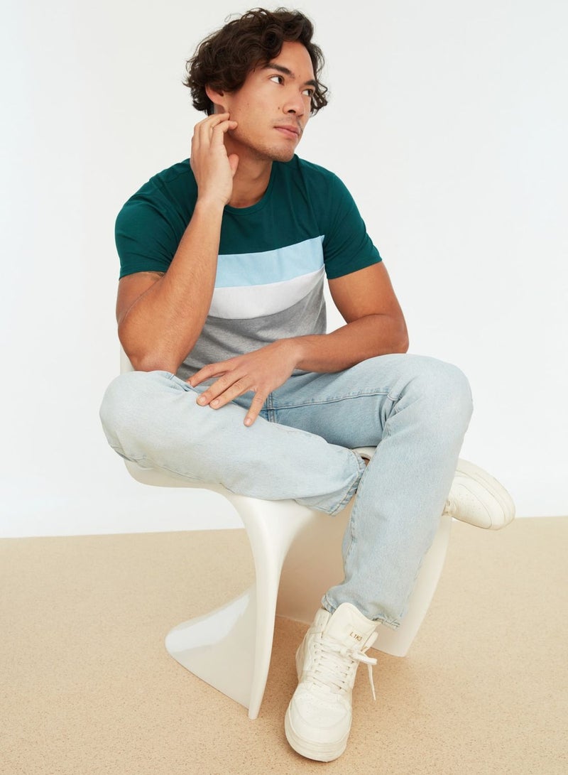 trendyol Color Block Crew Neck T-Shirt - Image 5