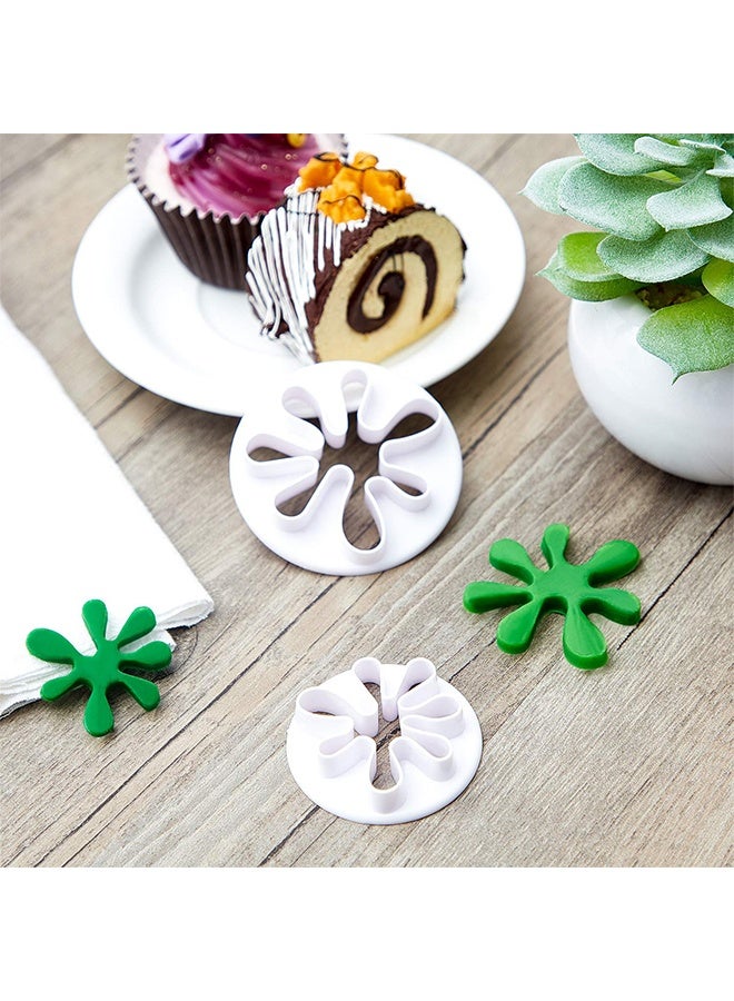 6 Pcs Splatter Paint Cookie Chocolate Fondant Mold Set, Mini Baking Molds for Cake Cupcake Topper Decoration, Sugar Cookie & Polymer Clay Crafting, Kitchen DIY Baking Tools - Image 3