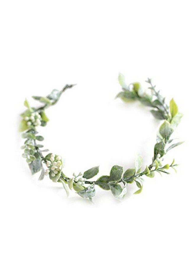 FIDDY898 Artificial Boho Headpiece Wedding Eucalyptus Crown For Photo Prop Style1 - Image 2