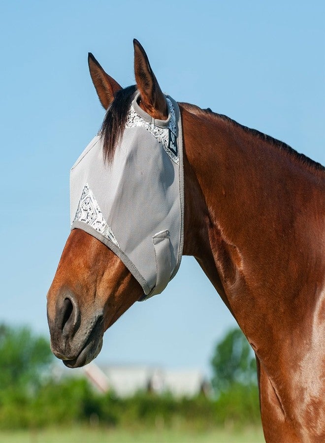 Cashel Crusader Fly Mask, Standard (Tundra, Warmblood) - Image 2