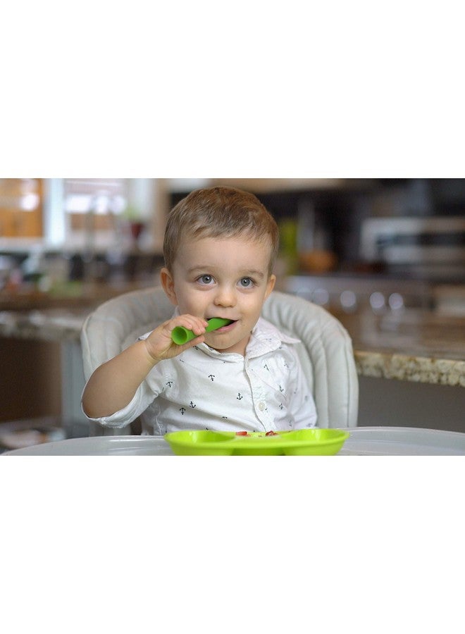 Olababy 2 Piece Baby Led Weaning Advanced Feeding Set, Includes Training Spoon and Steambowl - Image 2