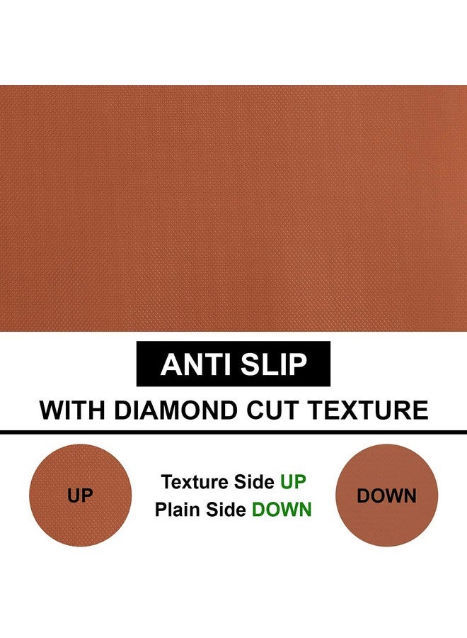 ElastPro إيلاست برو (60 سم × 5 م) حصيرة/ورقة EVA بنية قابلة للغسل ومضادة للانزلاق للاستخدام في الثلاجة، بطانة الرف، الطاولة، درج المطبخ (نقش ماسي، بني) - Image 4