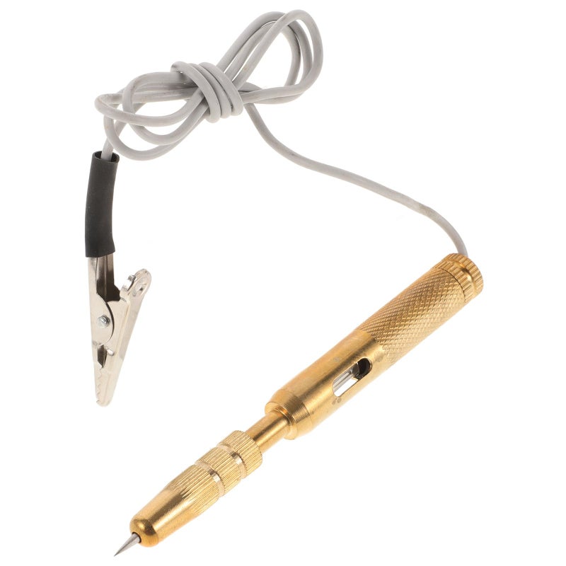 Vehicle Circuit Tester 6V 12V 24V with Brass Probe Extendable Wire Automotive Repair - Image 2