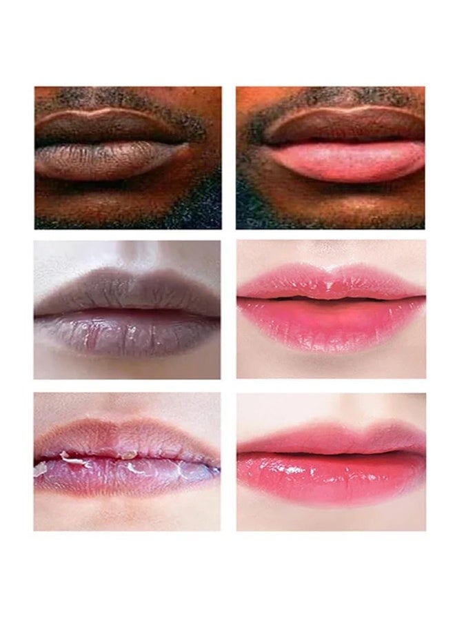 Mixiu 2 Pcs Magic Lip Lighten Scrub, Dark Black Lip Removal Exfoliation Pigmentation, Fade Dull Pink Lip Balm Brighten, Anti-Crack Moisturizing - Image 4