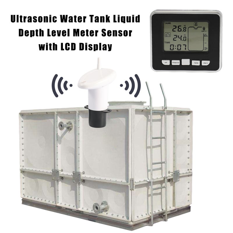 Ultrasonic Depth Level Meter Sensor With LCD Display White/Black 16.50 X 10.50 X 11.00cm - Image 2