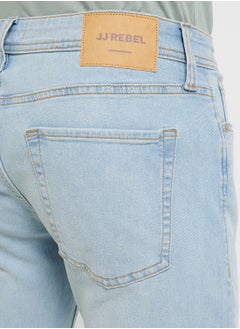 JJ Rebel Jrebluke Jjcraft Stright Fit Light Wash Jeans  - Image 4