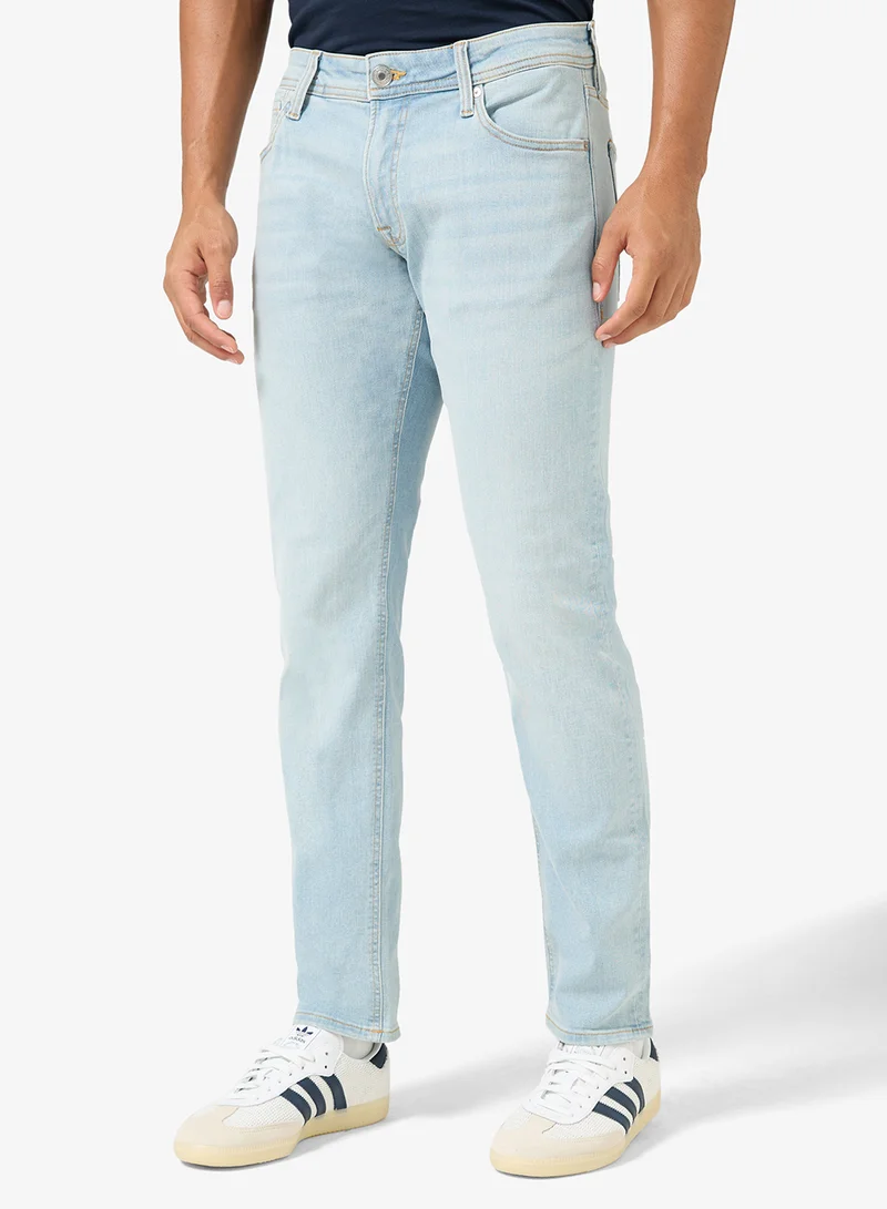 JJ Rebel Jrebluke Jjcraft Slim Fit Light Wash Jeans