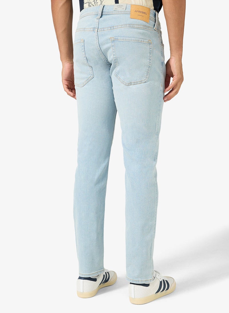 JJ Rebel Light Wash Slim Fit Jeans - Image 3