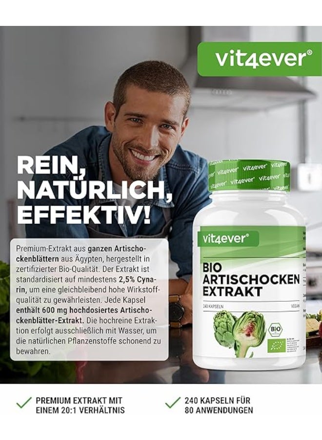 Vit4ever Artichoke Extract 1080 mg, Standardized to 2.5% Cynarin, Supports Liver Detoxification and Digestive Health, Promotes Healthy Cholesterol Levels, 150 Vegan Capsules - Image 2