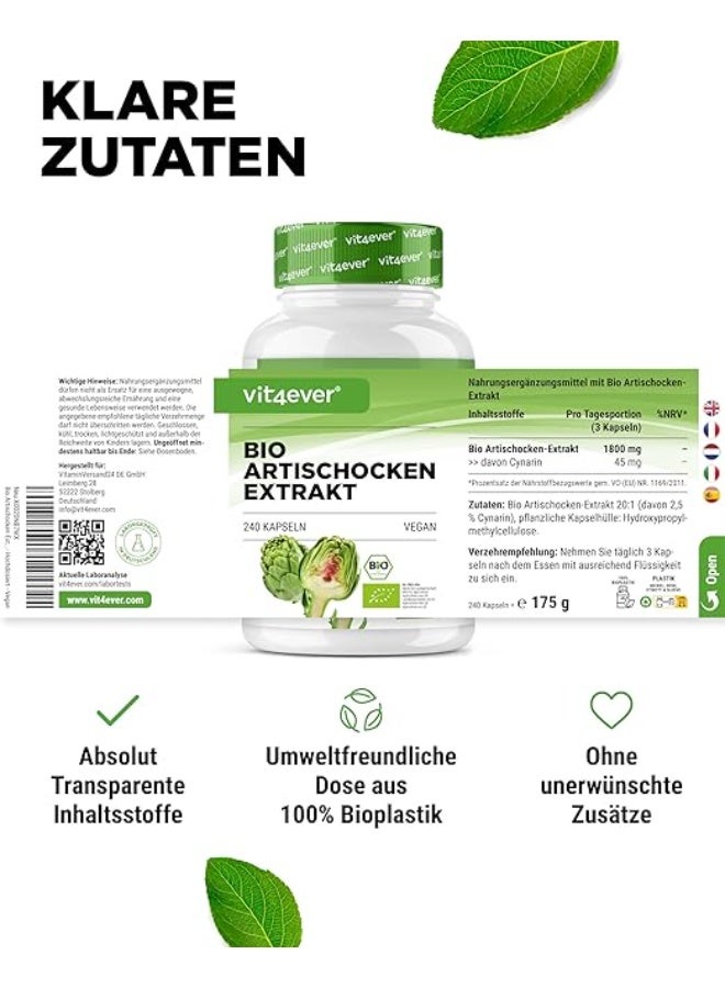 Vit4ever Artichoke Extract 1080 mg, Standardized to 2.5% Cynarin, Supports Liver Detoxification and Digestive Health, Promotes Healthy Cholesterol Levels, 150 Vegan Capsules - Image 5