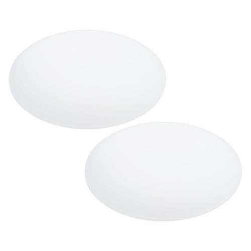 PATIKIL 8" Diameter Lampshade Diffuser, 2 Pcs 2mm Thick Round Diffuser Sheet for Drum Lampshades, Pendants Light, DIY Light Shield, Frosted White - Image 1
