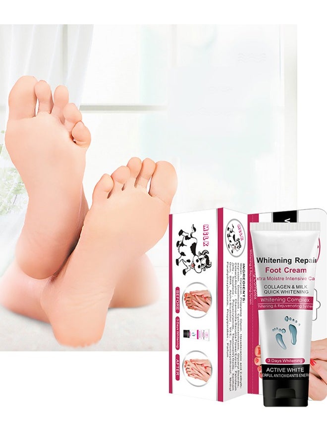 LANGMANNI Cracked Heel Cream Foot Care Collagen Milk Whitening Repair Foot Cream Rough Dry Skin Baby Foot 100g  - Image 1