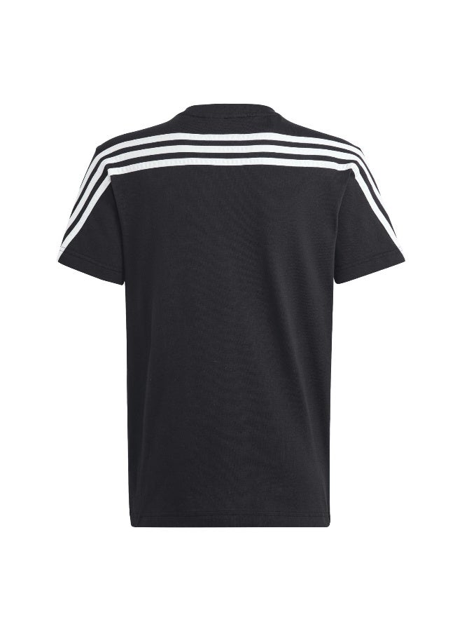 Adidas U Fi 3S T Black Training T-Shirts 7-8Y - Image 3