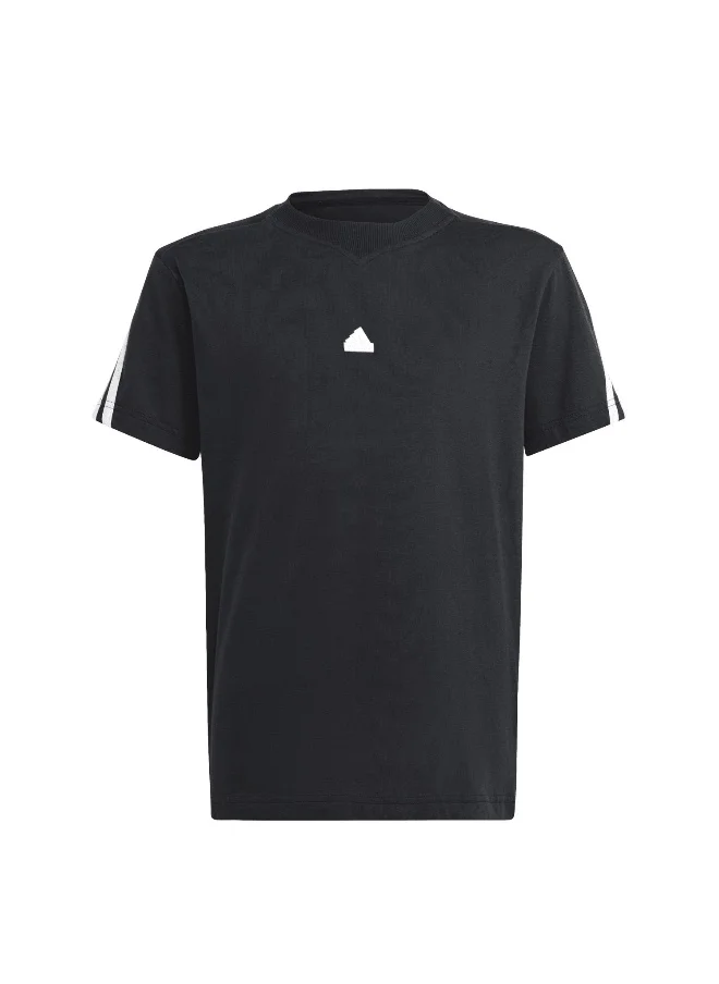 Adidas adidas U Fi 3S T Black Training T-Shirts 7-8Y