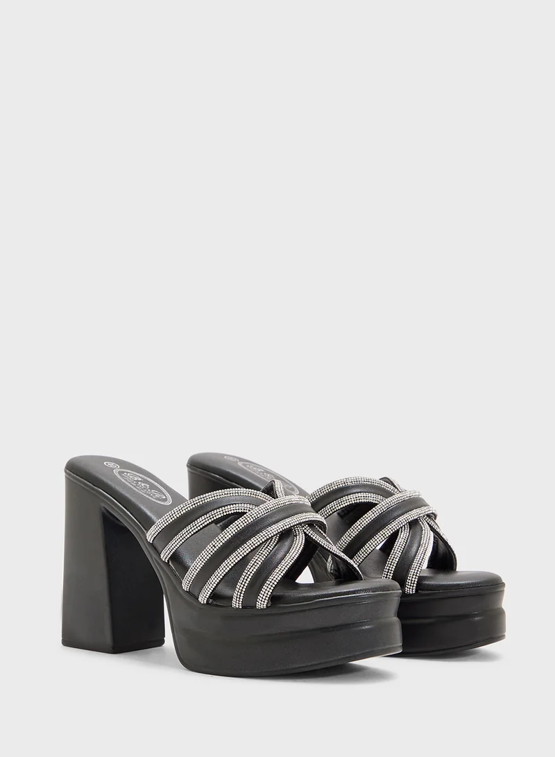 BR Platform Diamante Sandal