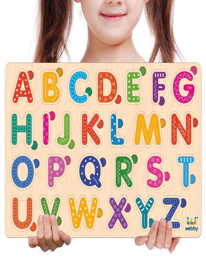 Webby Wooden Alphabets Montessori Educational Pre-School Puzzle Toy for 2+ Years Kid - Image 5