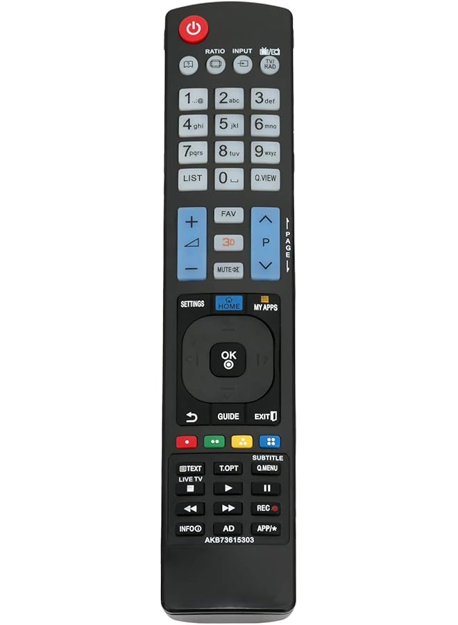 New AKB73615303 Replace Remote Control for LG Smart 3D LED LCD HDTV TV Sub for AKB73615302 AKB73615361 AKB73615362 AKB73615397 AKB73715603 AKB73756542 32LM620T 32LM620T 32LN5400 32LN540B