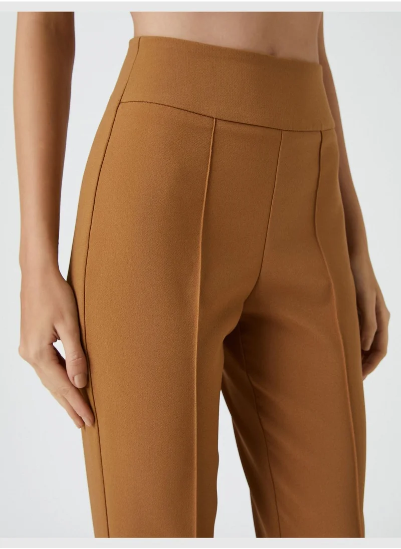 كوتون Slim Fit Ribbed Classic Trousers