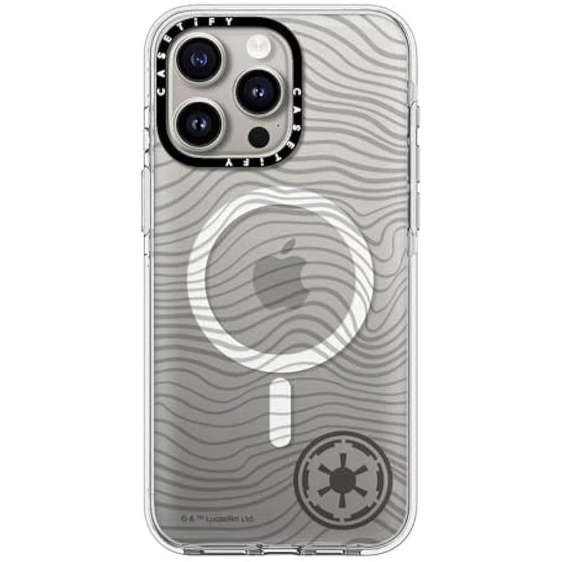 Casetify Clear iPhone 15 Pro Max Case 【Mandalorian Co-Lab/Not Yellowing / 6.6ft Drop Protection/Compatible with Magsafe】 - Beskar Ingot - Clear - Image 1