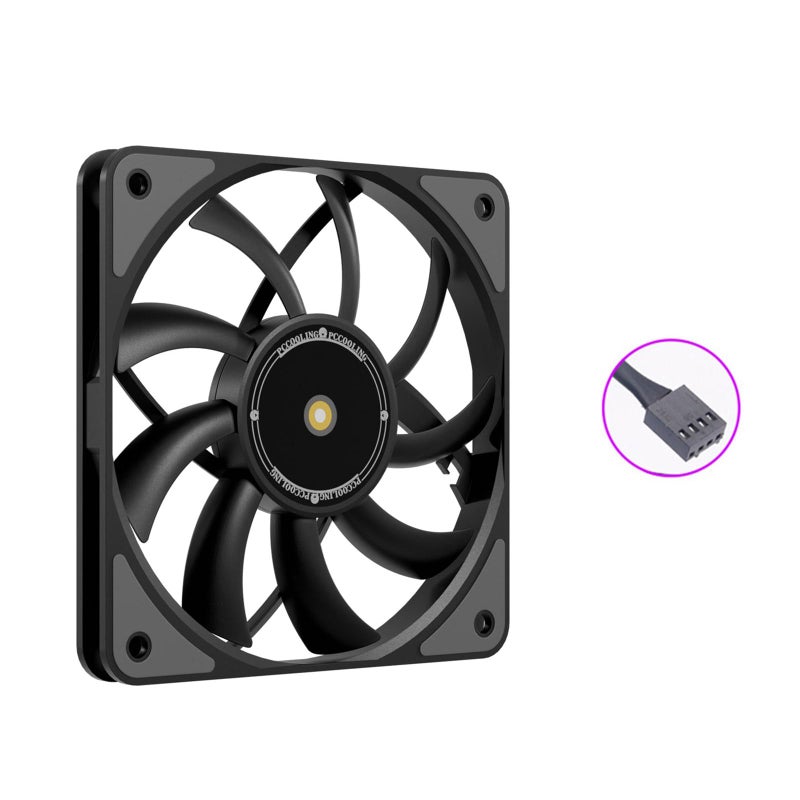 White ARGB 120mm PC Cooling Fan with Protective Net Quiet Brushless Light Free Version - Image 5