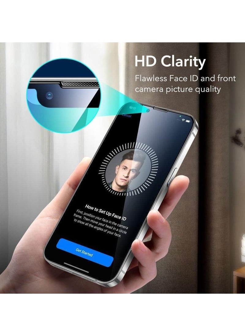 ESR - ESR Military-Grade Tempered Glass Screen Protector for iPhone 14 Max/13 Pro Max - 1 Pack, Scratch-Resistant, Impact-Resistant, Speaker Shield, HD Clarity, Smooth & Sensitive Touch, Full Coverage Protection - Image 1