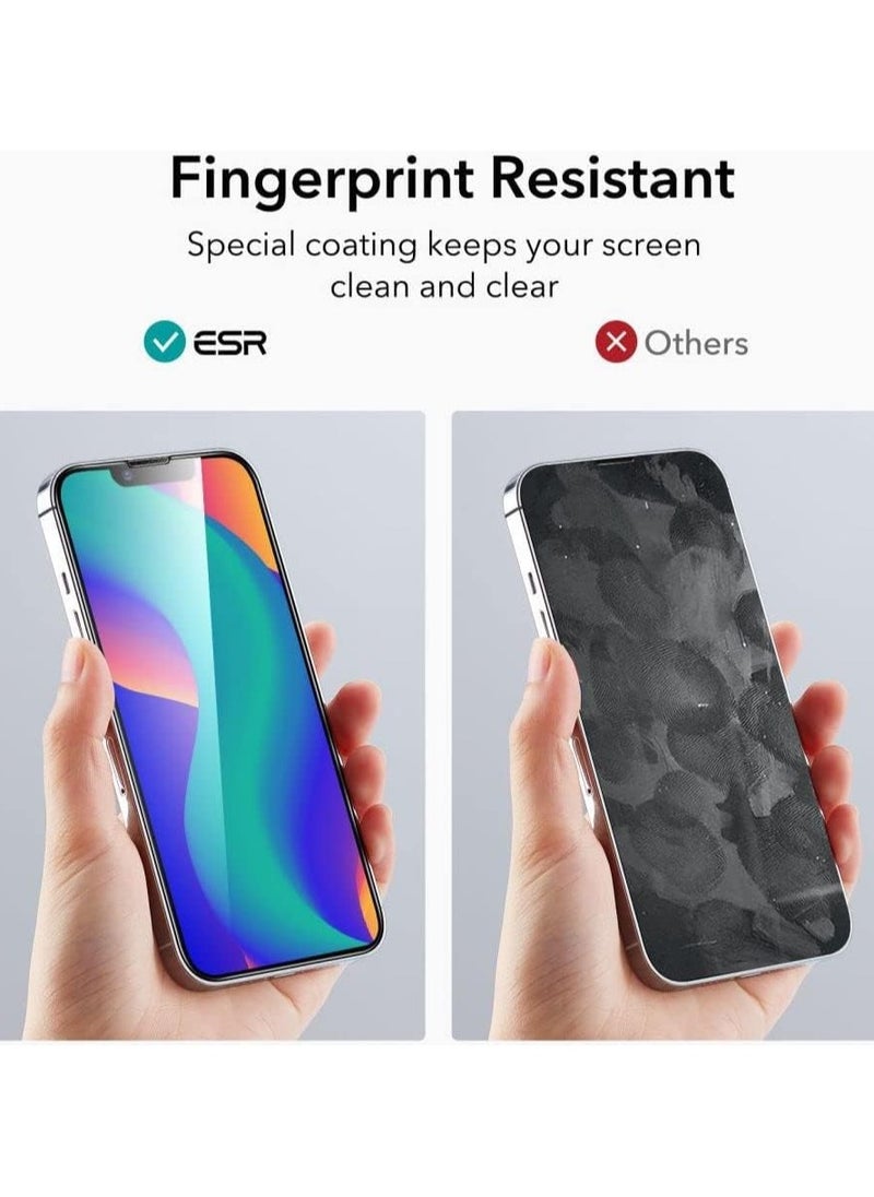 ESR - ESR Military-Grade Tempered Glass Screen Protector for iPhone 14 Max/13 Pro Max - 1 Pack, Scratch-Resistant, Impact-Resistant, Speaker Shield, HD Clarity, Smooth & Sensitive Touch, Full Coverage Protection - Image 1
