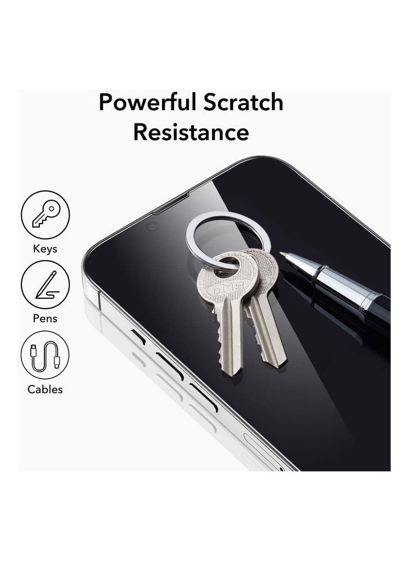 ESR - ESR Military-Grade Tempered Glass Screen Protector for iPhone 14 Max/13 Pro Max - 1 Pack, Scratch-Resistant, Impact-Resistant, Speaker Shield, HD Clarity, Smooth & Sensitive Touch, Full Coverage Protection - Image 1