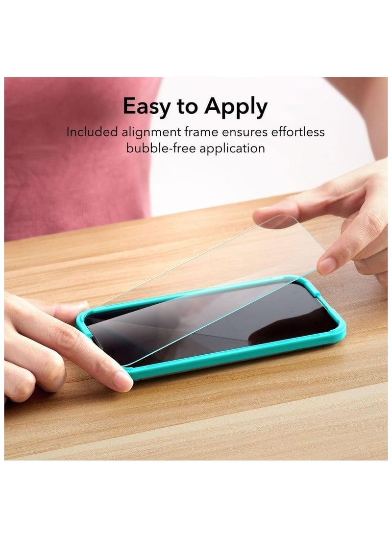 ESR - ESR Military-Grade Tempered Glass Screen Protector for iPhone 14 Max/13 Pro Max - 1 Pack, Scratch-Resistant, Impact-Resistant, Speaker Shield, HD Clarity, Smooth & Sensitive Touch, Full Coverage Protection - Image 1