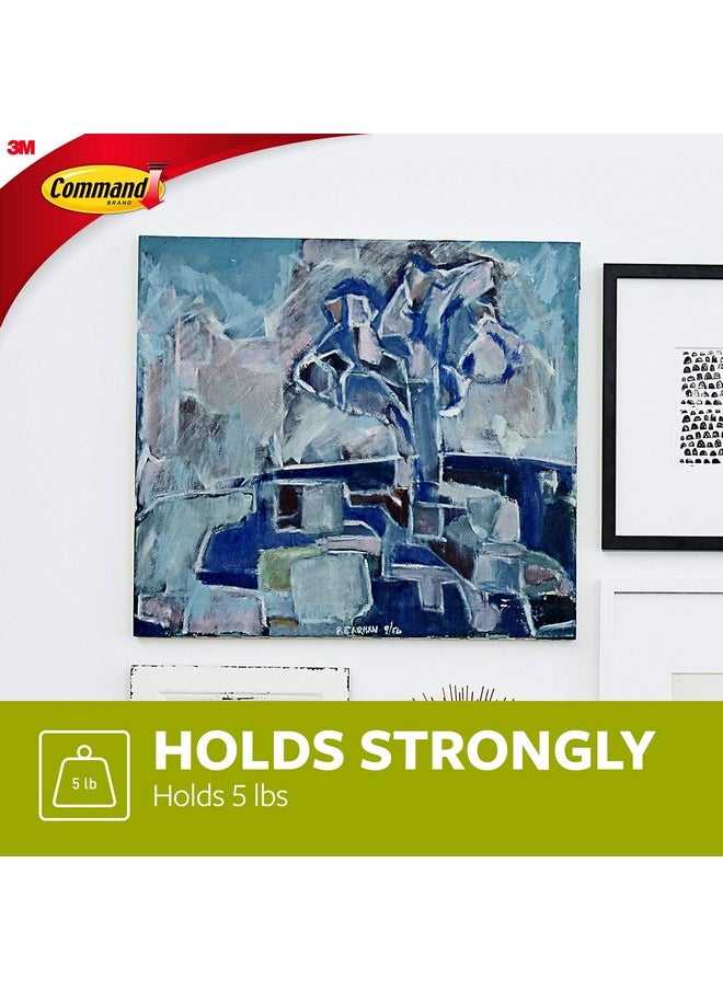 Command 076308731182 Jumbo Canvas Hanger 1 Hook 4 Large Strips (17045 Es) White  - Image 3