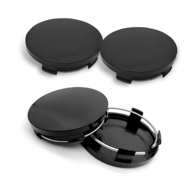 winterrock 4PCS Car Wheel Center Caps ABS Snapin Auto Wheel Center Hub Caps 236 OD 22 ID Vehicle Rim Hub Caps AntiFall Protective Cover Universal for Car SUV Sedan Truck Black - Image 3