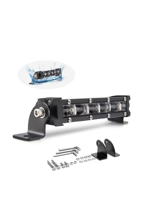 Small rectangular bar lantern 6 LED magnifying glass mounting screws and side supports Number of pieces: 1