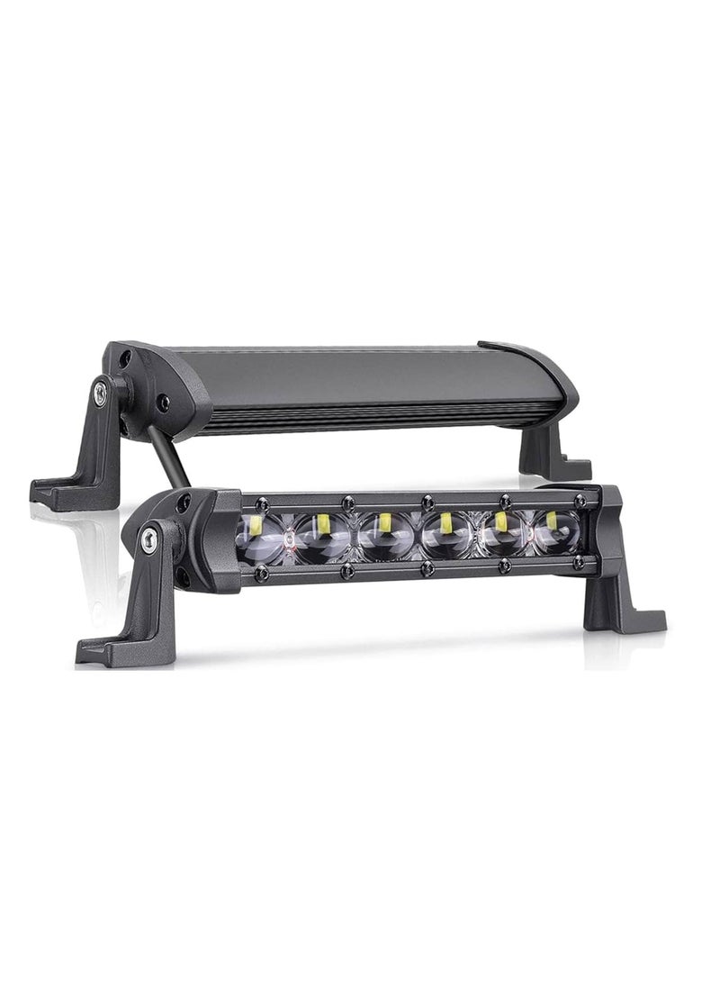 Small rectangular bar lantern 6 LED magnifying glass mounting screws and side supports Number of pieces: 1