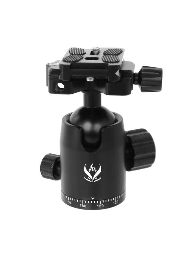 TC18 Ball Head Tripod Mount Quick Release Lever 360 Pan Tilt Built In Bubble Level For DSLR Cameras - Image 1