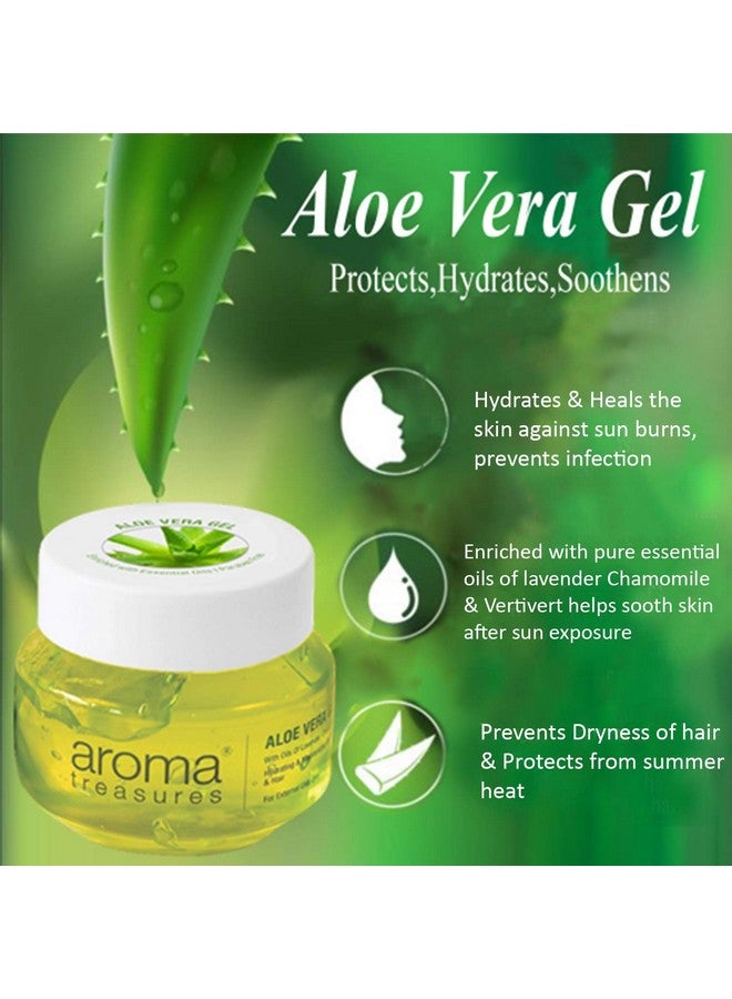 Aroma Treasures Aloe Vera Gel For Face, Skin, Body & Hair | Paraben Free Aloevera Gel For Glowing Skin Sutaible For Men & Women (Pack Of 4Pcs X 125Gms) - Image 2