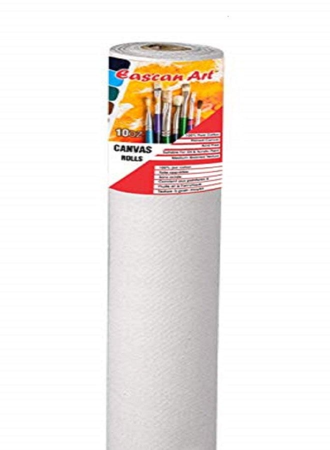 Eascan Art Painting Drawing and Sketch Accessories Primed Painting Canvas Roll 10 Oz (42" X 5 Mtrs_White) - Image 2