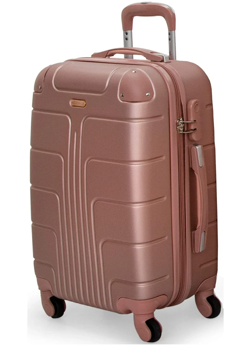 سيناتور Hard Case Travel Bag Cabin Luggage Trolley ABS Lightweight Suitcase with 4 Spinner Wheels A1012 Rose Gold